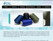 Tablet Screenshot of dsl-india.com